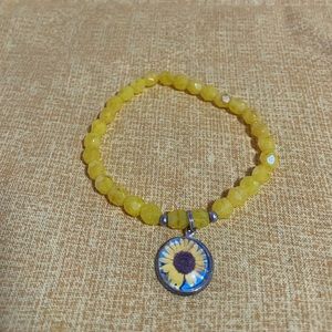 Sunflower bracelet (elastic)